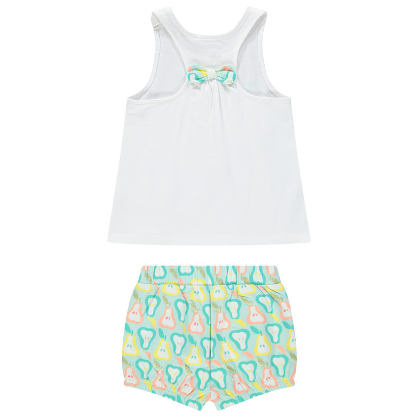 Ensemble avec débardeur print fruits et short imprimé poires 