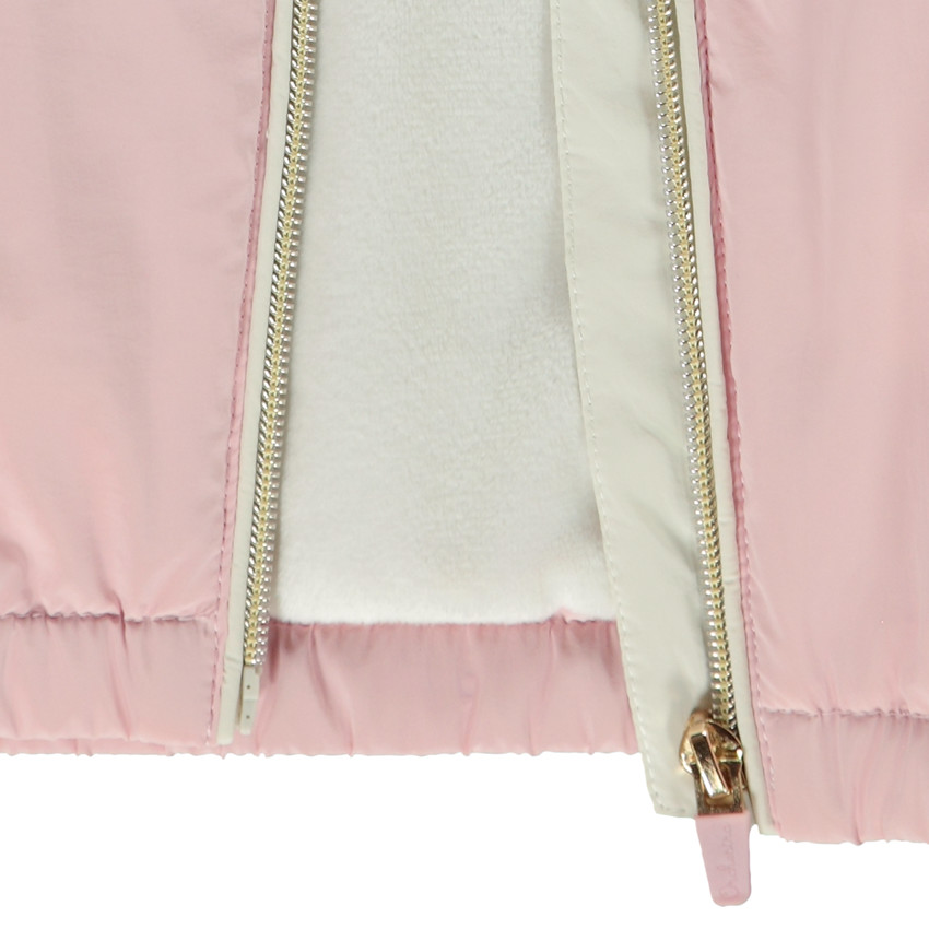 Coupe-vent bicolore rembourré et doublé pour fille 