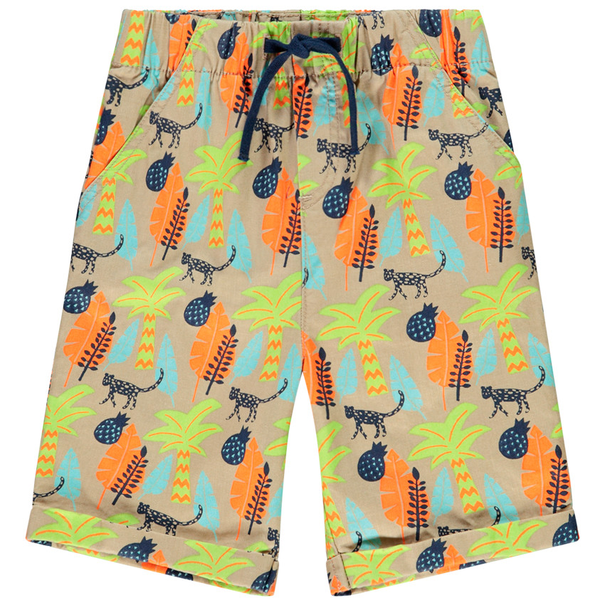 Bermuda imprimé jungle pour bébé garçon 
