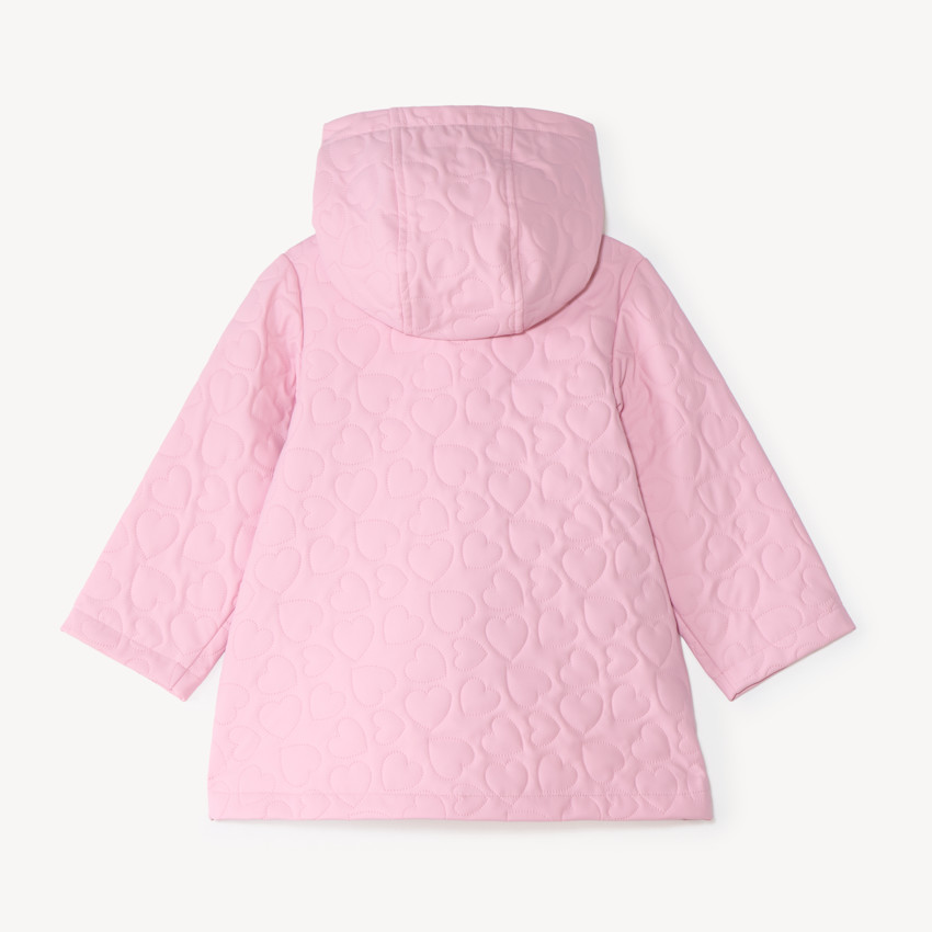 Parka bébé fille matelassée cœurs 