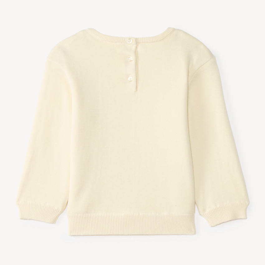 Pull oversize bébé fille broderie Minnie Disney 