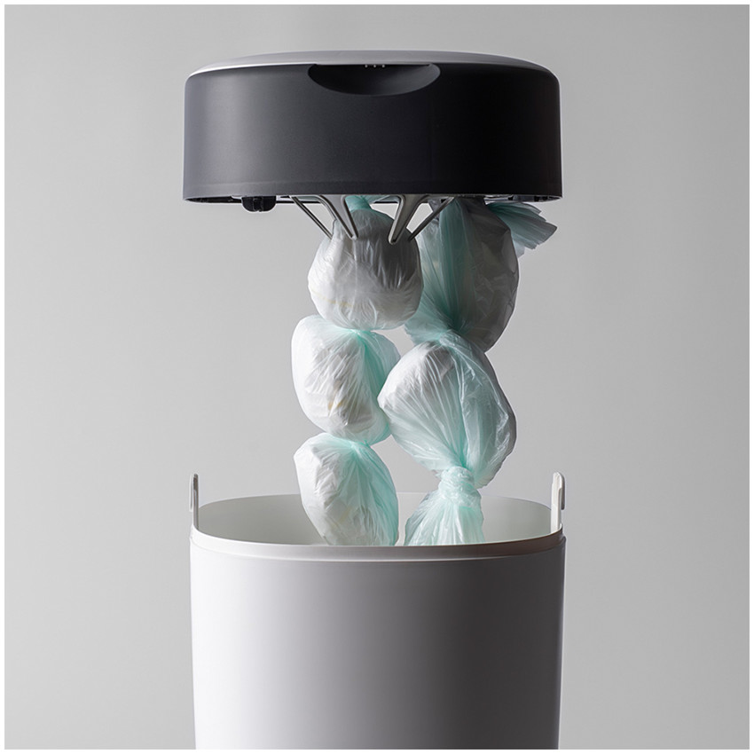 Poubelle à couches Twist & Click - Blanc - Blanc/Gris (Tommee Tippee) - Image 3