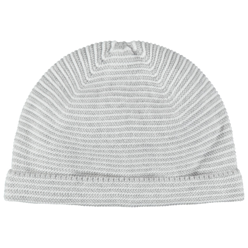 Bonnet en coton bion maille épaisse doublé jersey