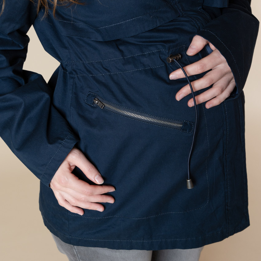 Parka de grossesse évolutive à capuche 