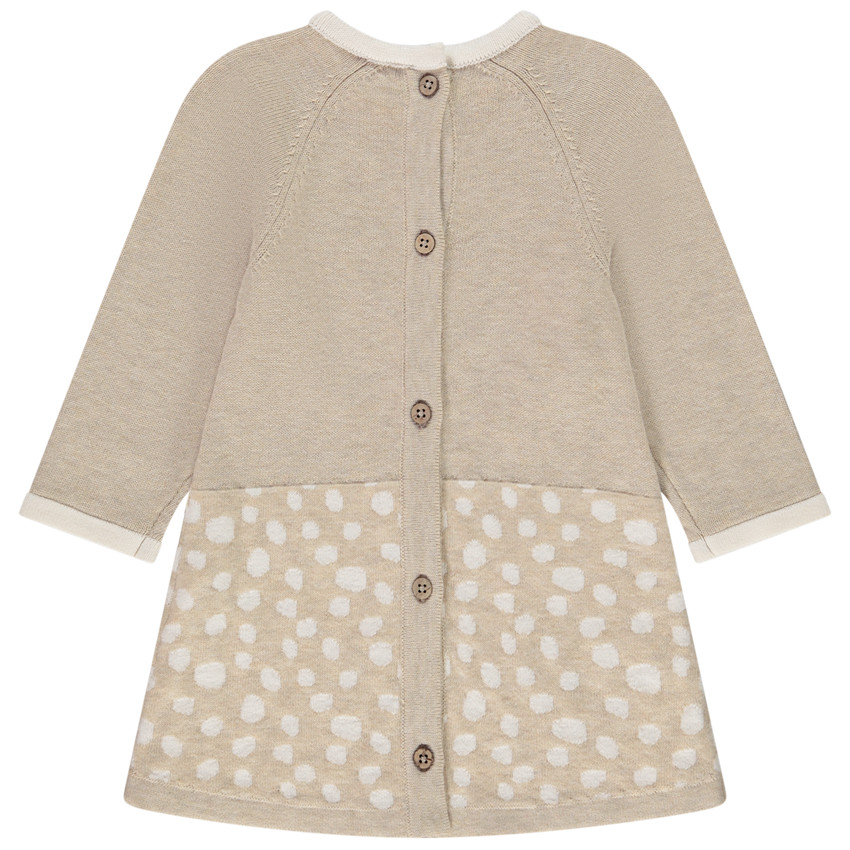 Robe patineuse en tricot visuel Bambi Disney à paillettes pour bébé fille 