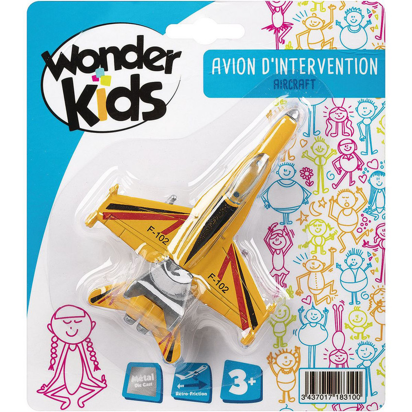 Avion en métal 11 cm 