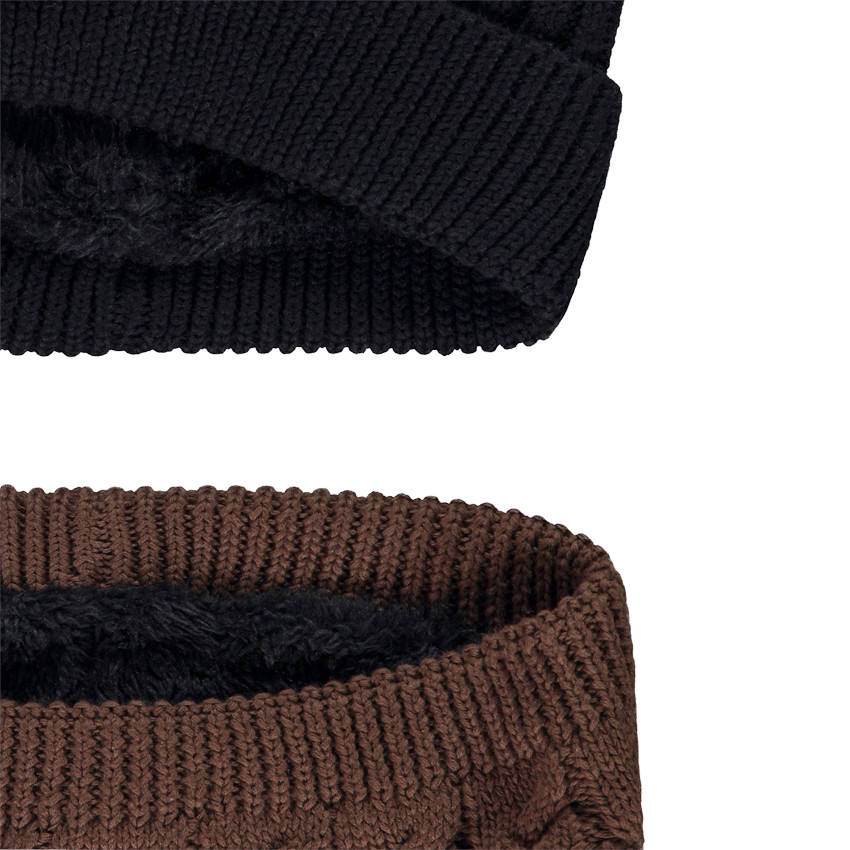 Set bonnet + snood fantaisie effet color block pour garçon 