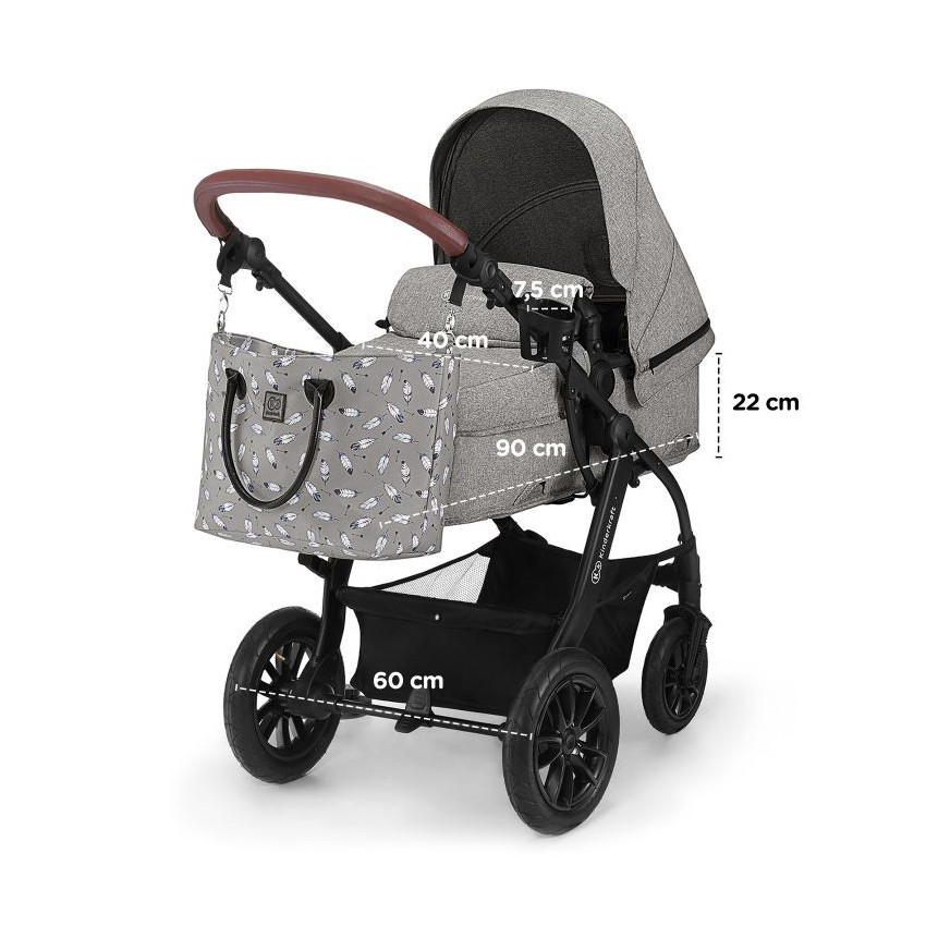 Poussette trio Xmoov 3 en 1 - Grey Main Poussette trio Xmoov 3 en 1 - Grey
