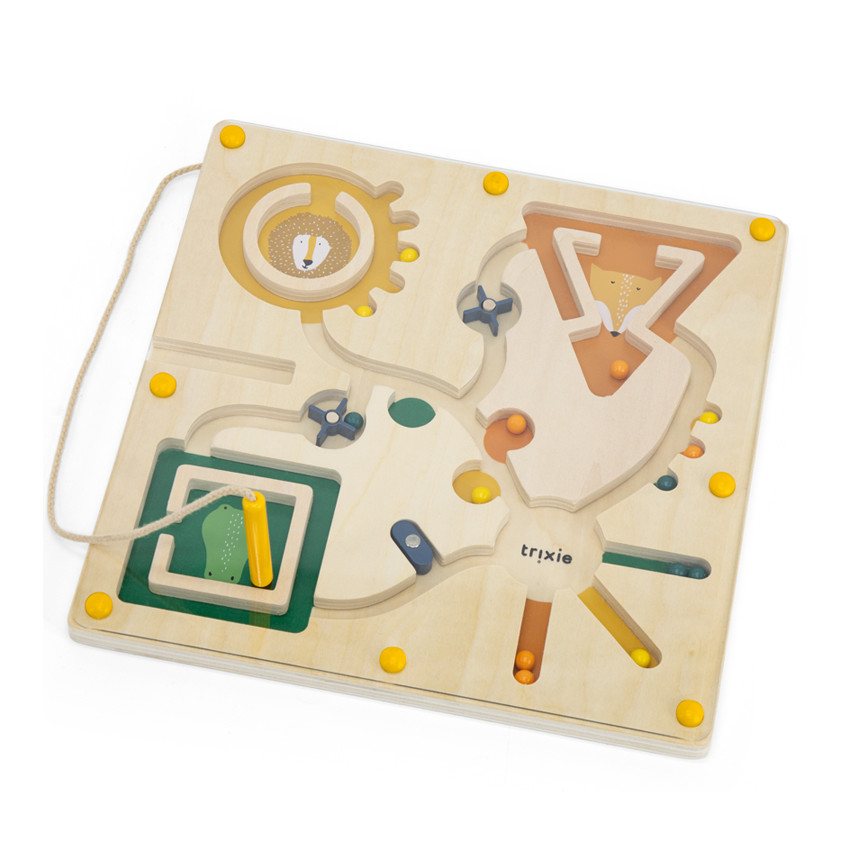 Labyrinthe de billes en bois   