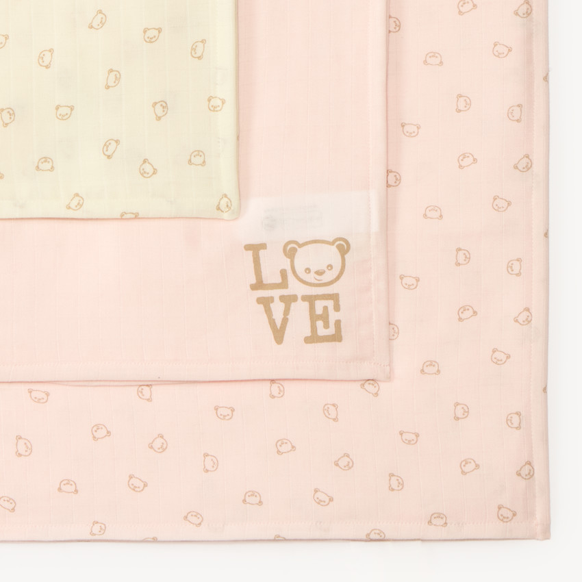 Lot 3 langes motifs ourson pour bébé fille 