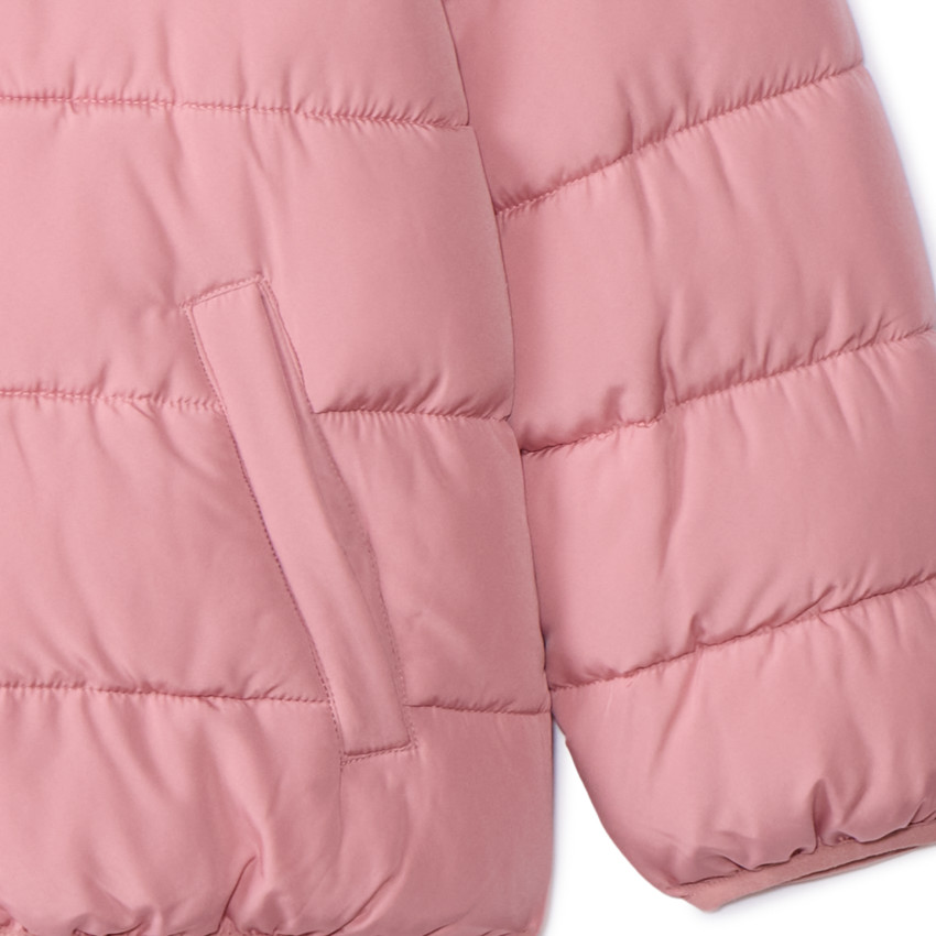 Doudoune rembourrée et doublée micropolaire pour fille 
