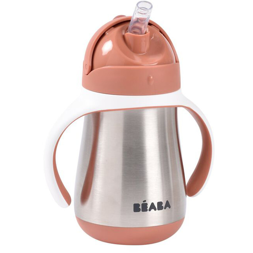 Tasse paille inox 250ml Terracotta 