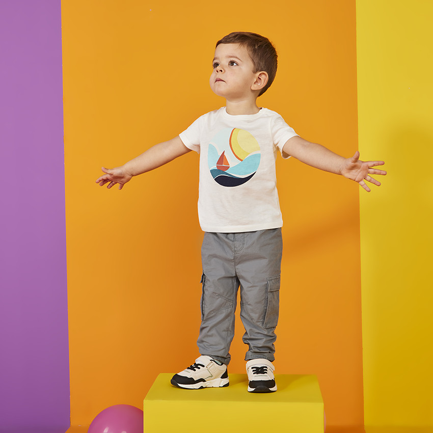 T-shirt manches courtes print fantaisie pour bébé garçon 