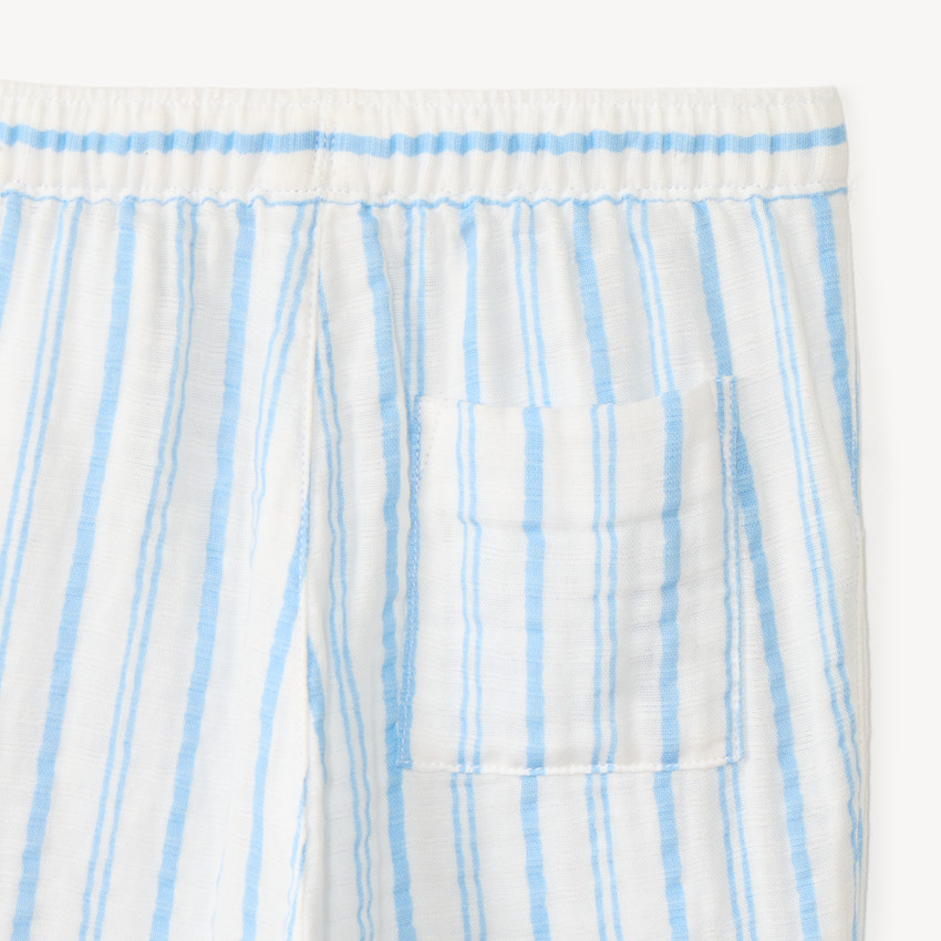 Ensemble 2 pièces polo et pantalon à rayures pour bébé garçon 