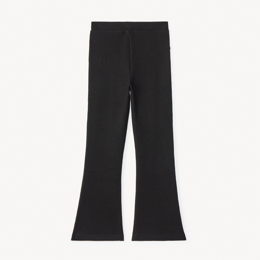 Legging évasé effet côtelé uni pour fille 