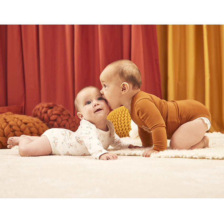 Lot de 7 bodies manches longues fantaisie pour bébé fille 