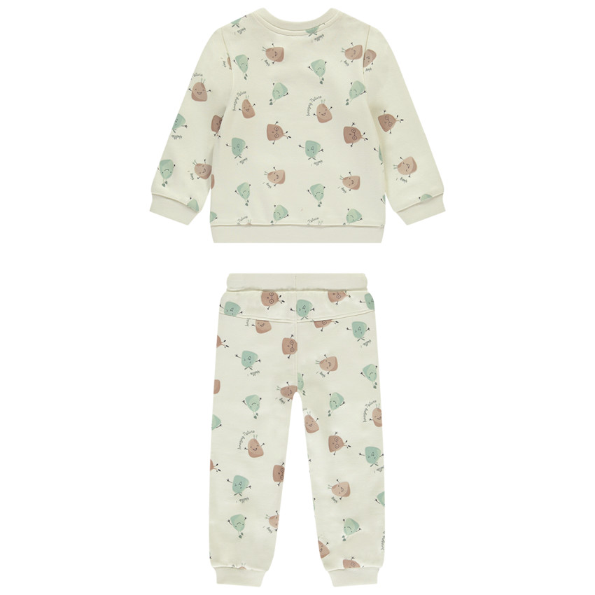 Ensemble jogging imprimé créatures végétales pour bébé garçon 