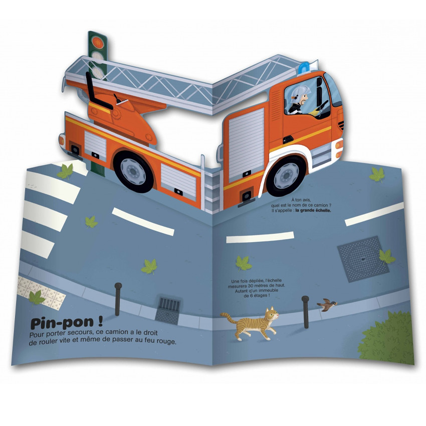 Livre animé Kididoc Les Pompiers 