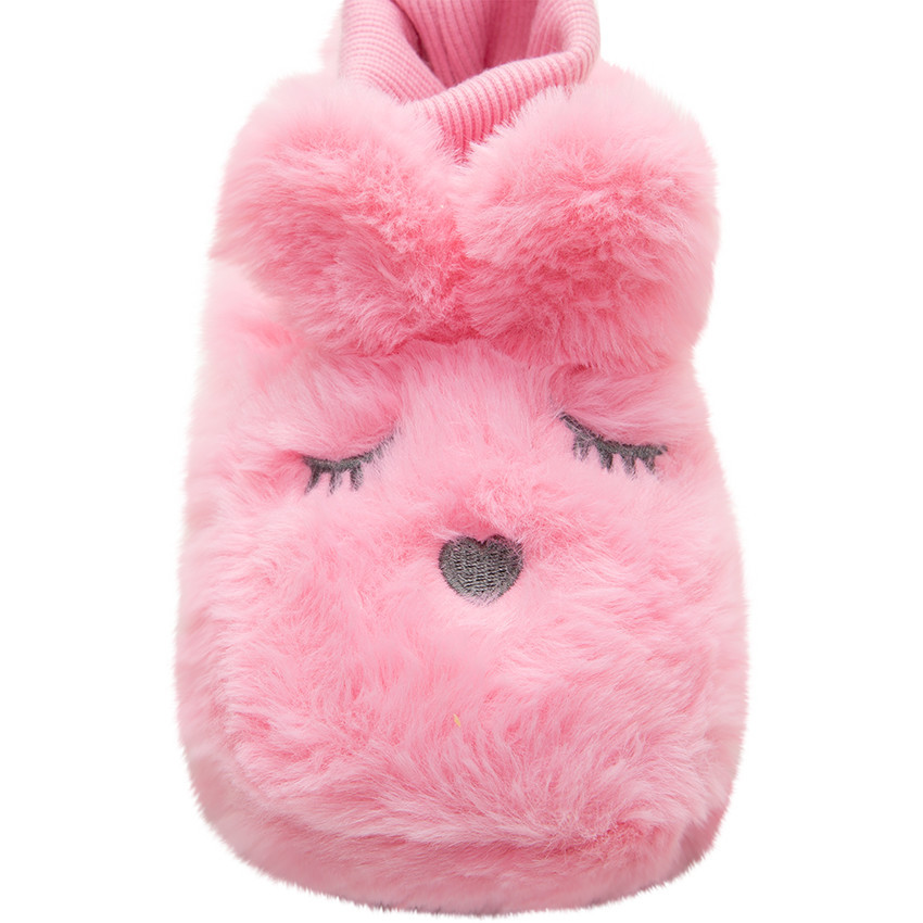 Chaussons peluche en fausse fourrure rose Main Chaussons peluche en fausse fourrure rose