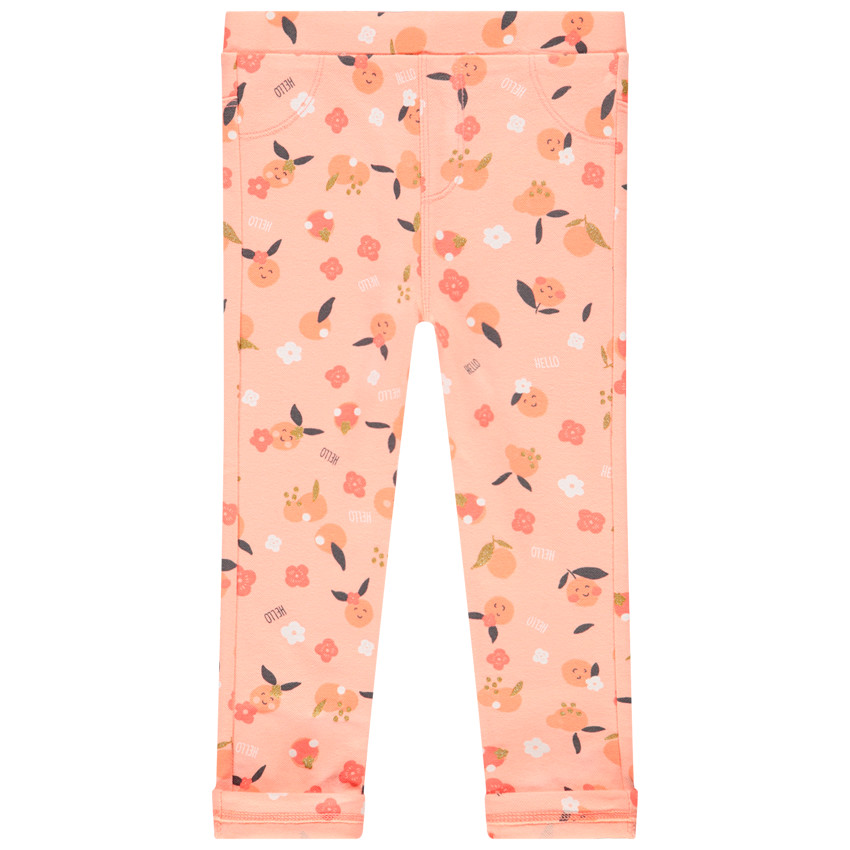 Legging imprimé fruits et fleurs pour bébé fille