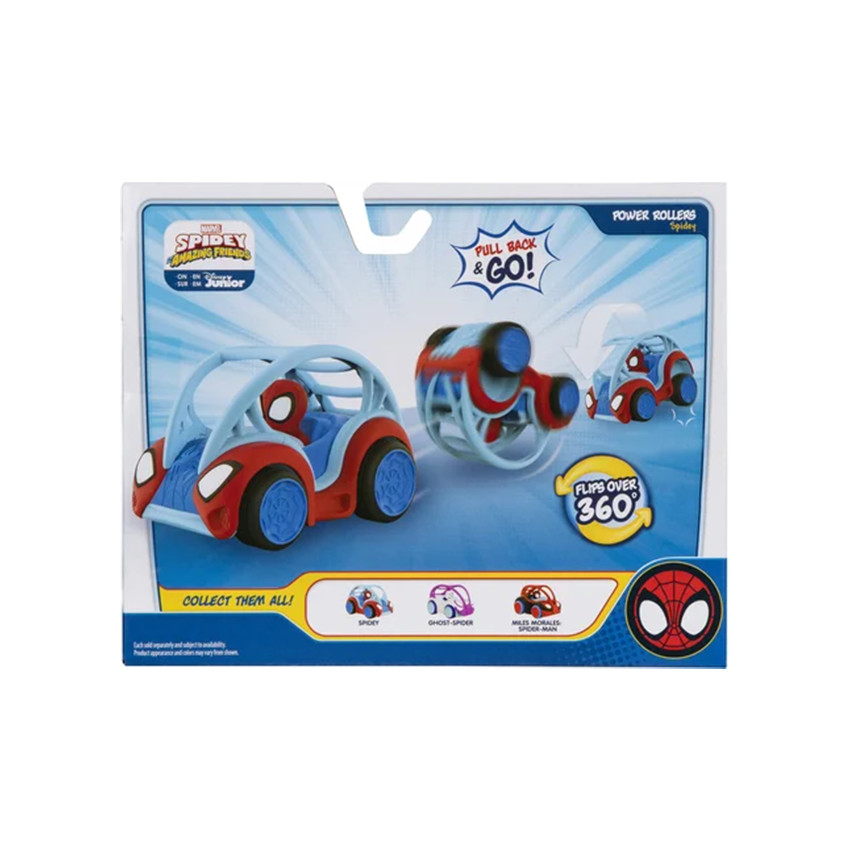 Véhicule Spider Man avec fonction Power Rollers Spidey  