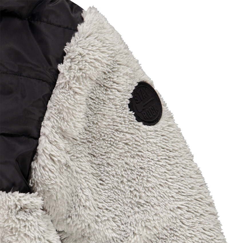 Gilet bi-matière à capuche pour enfant garçon 