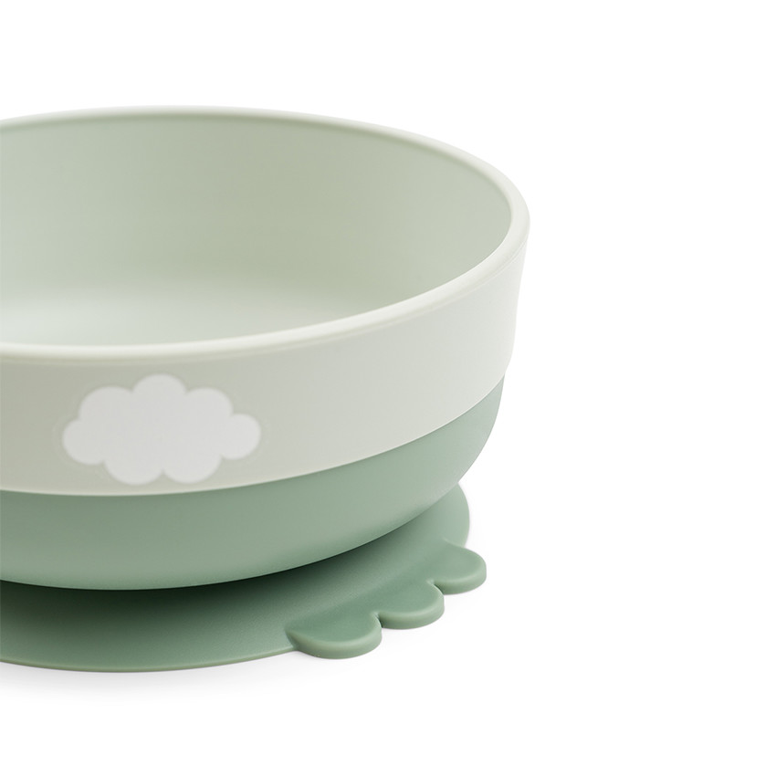 Coffret repas 3 pièces Foodie Happy Clouds vert 