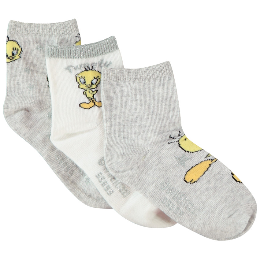 Lot de 3 paires de chaussettes print Titi pour fille