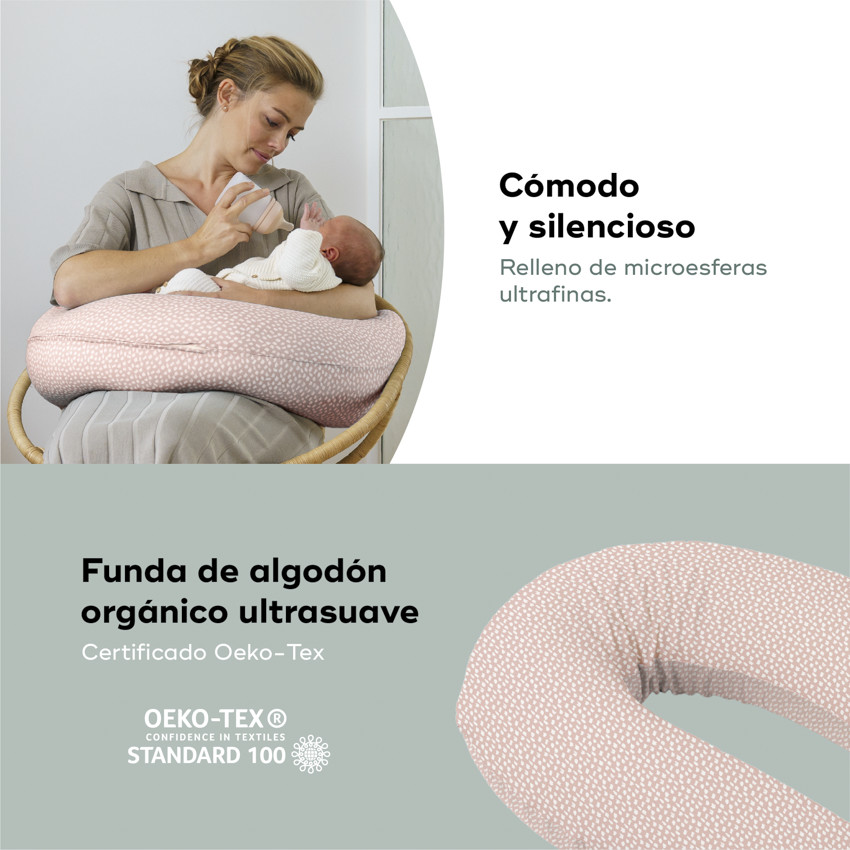 Coussin d'allaitement Buddy Cloudy Rose 