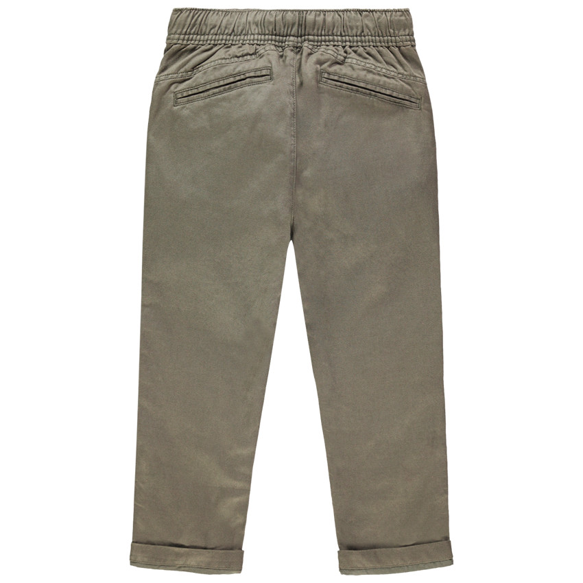 Pantalon jogger en toile uni 