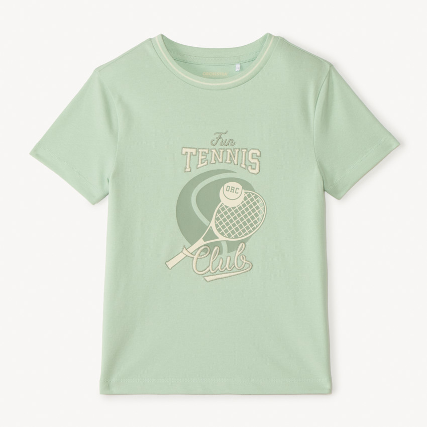 T-shirt manches courtes print tennis pour garçon