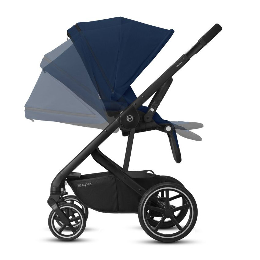 Poussette Balios S Lux châssis noir - Navy Blue  