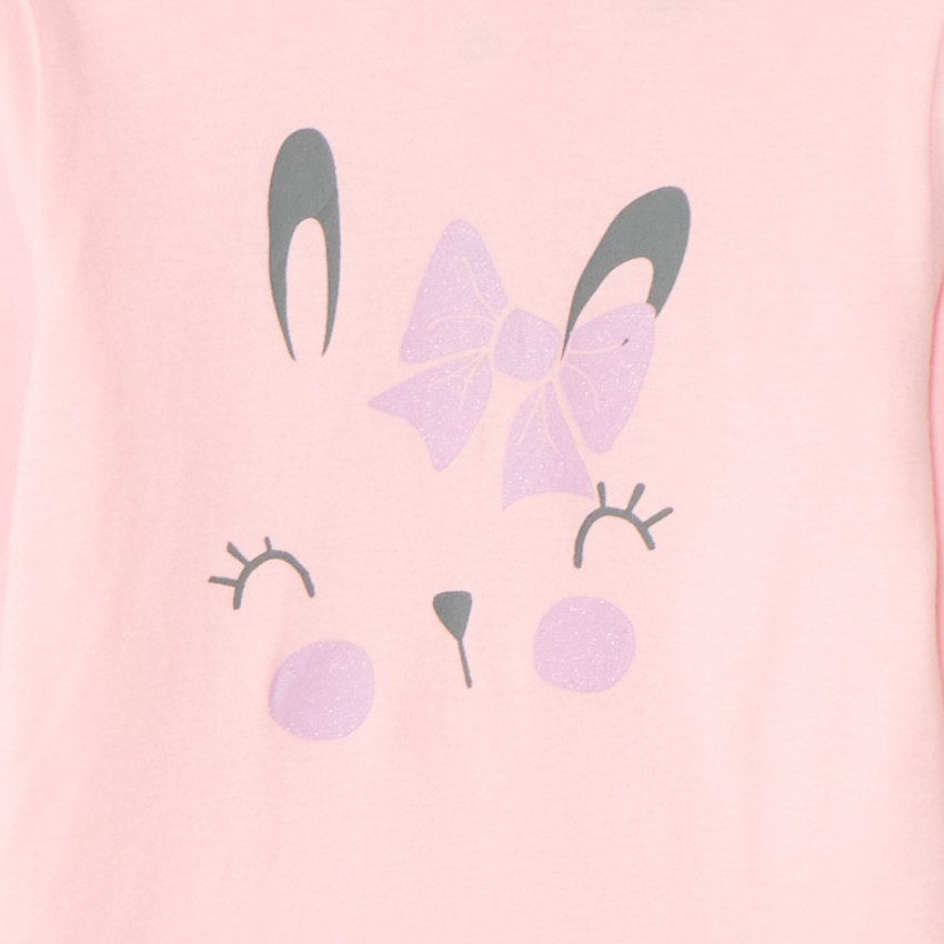 Set pyjama long en jersey printé pour bébé fille 