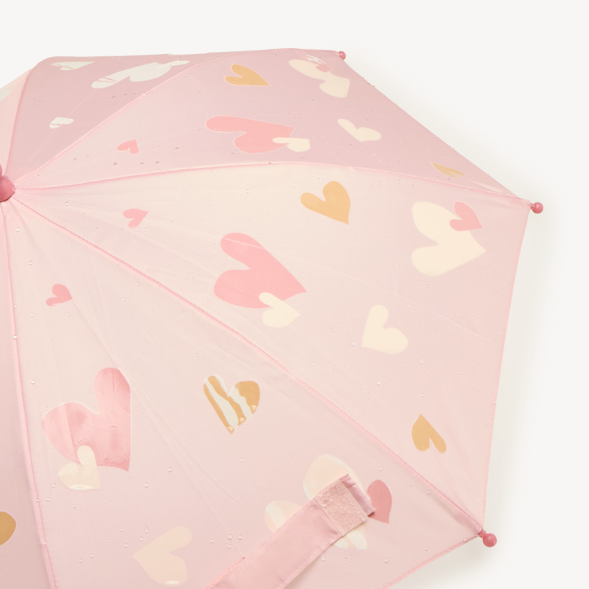 Parapluie fille motifs cœurs 