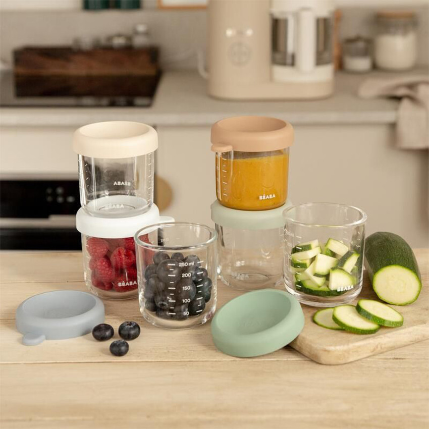 Lot de 6 Pots de conservations en verre 250ml 