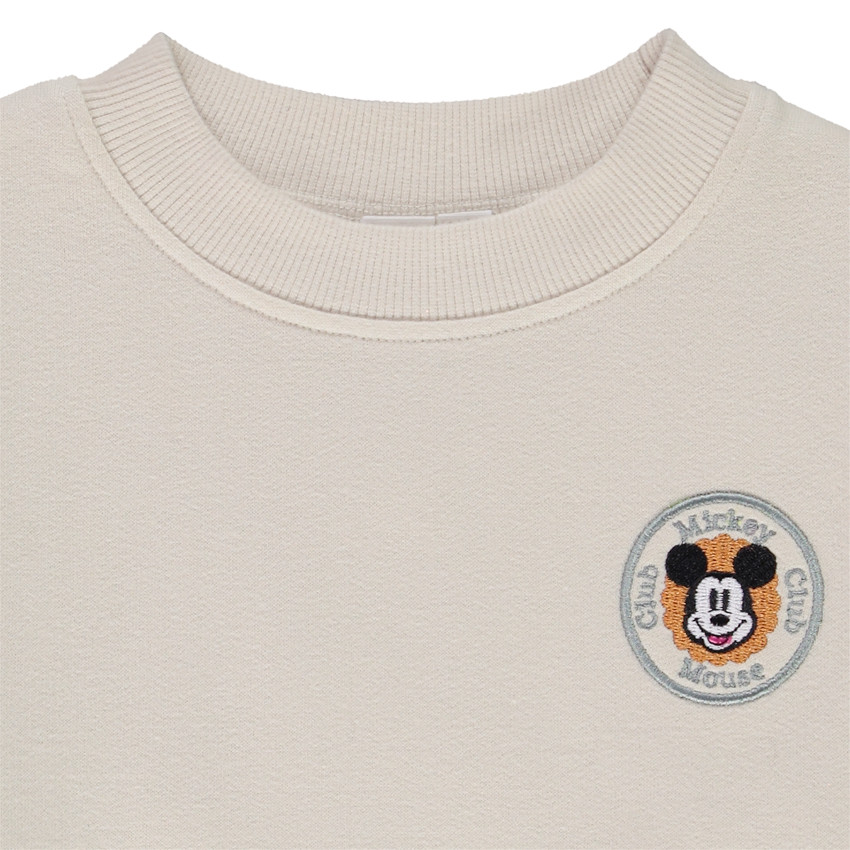 Sweat en molleton avec patch brodé Mickey Disney pour bébé garçon 