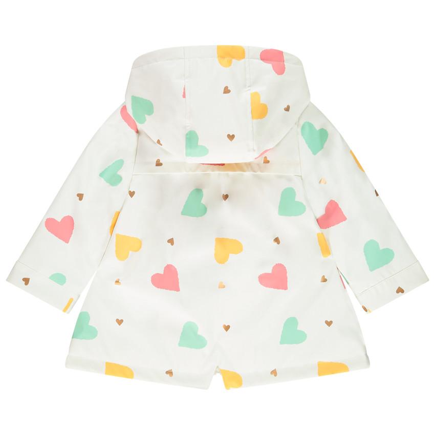 Parka gomme motif fantaisie pour bébé fille 