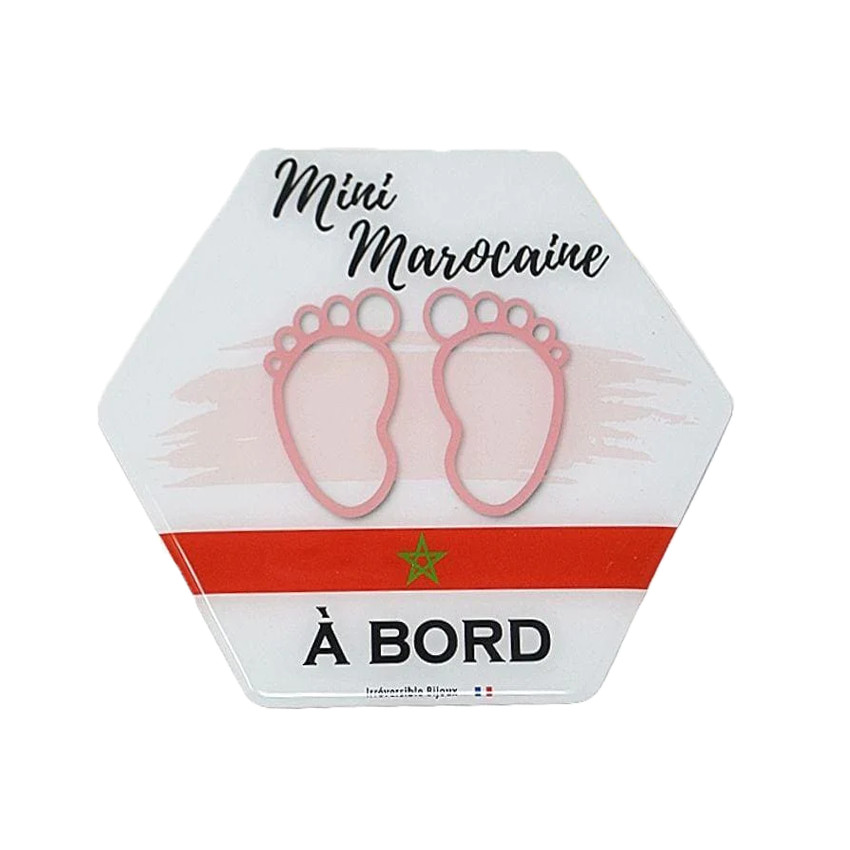 Adhésif bébé à bord - Mini Marocaine 