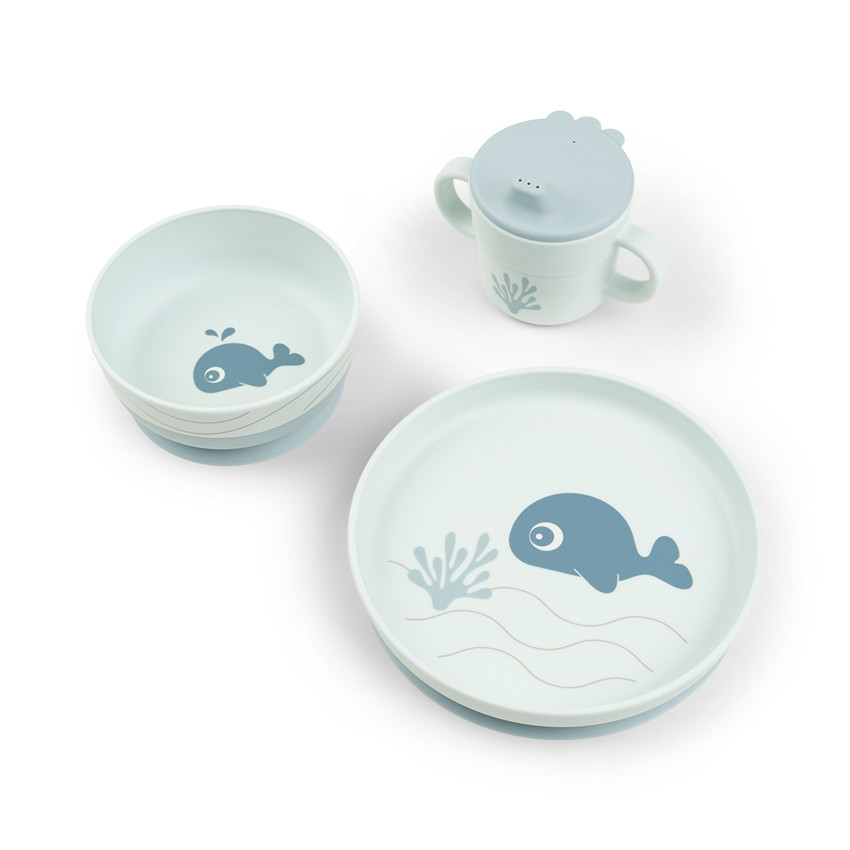 Coffret repas 3 pièces Foodie Wally bleu - Bleu