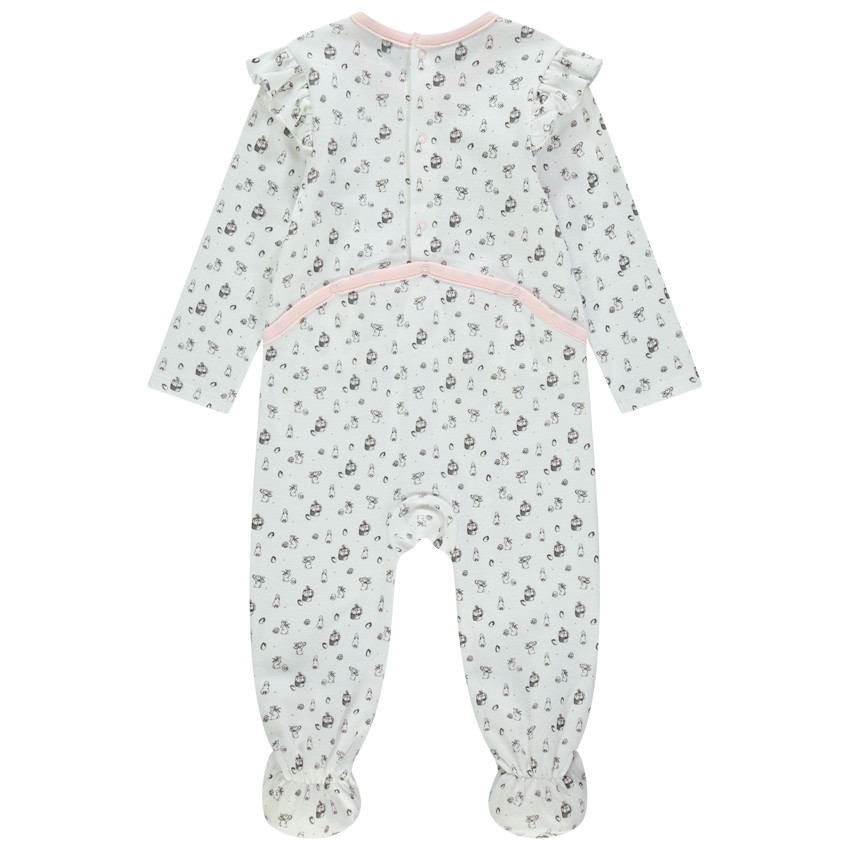 Lot de 2 dors-bien en coton motif lapins 