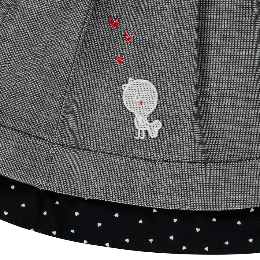 Ensemble avec tunique en maille fantaisie et legging uni 