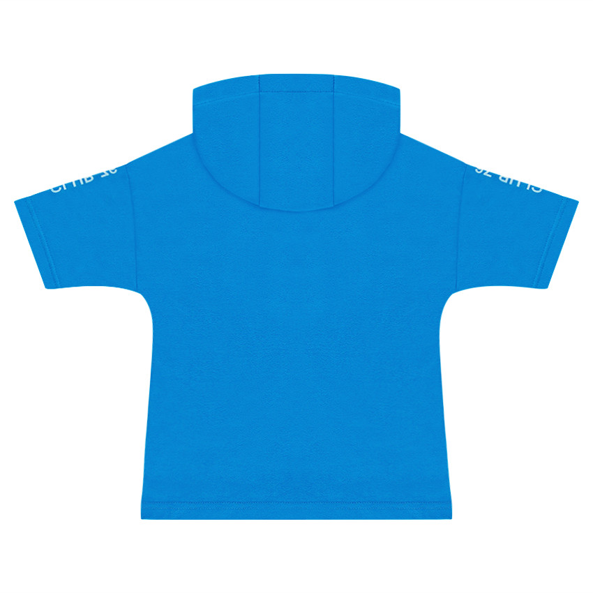 Sweat manches courtes léger à capuche print skate 