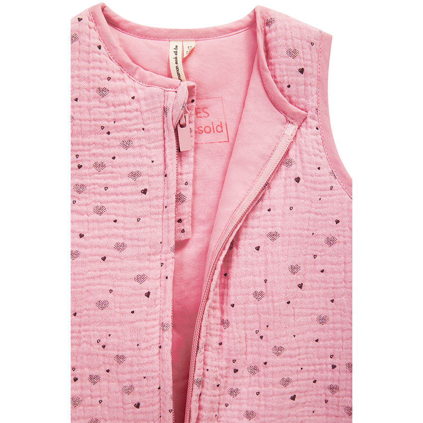 Gigoteuse TOG 2 imprimé cœurs en gaze de coton 