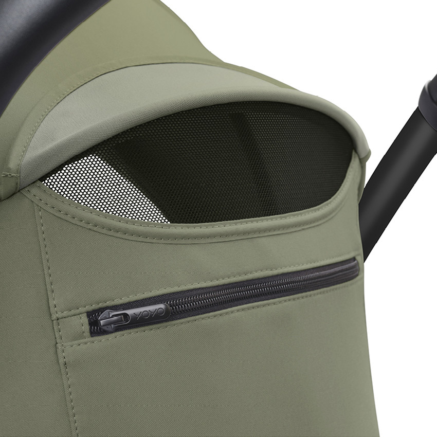 Poussette Stokke® YOYO³ à partir de 6 mois - cadre noir/olive 