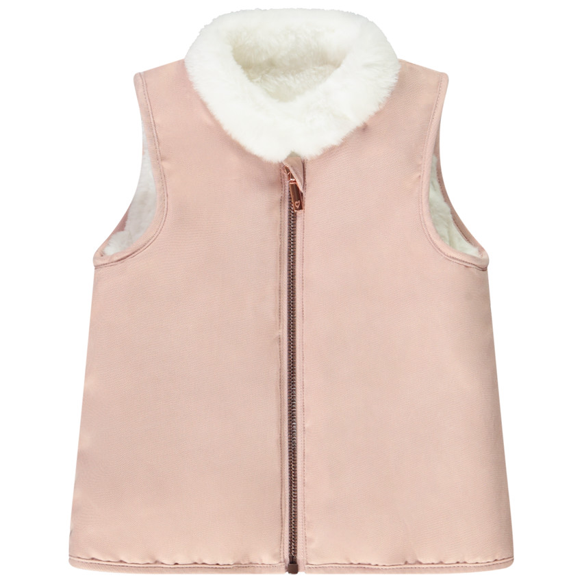 Parka Grand Froid 2 en 1 doublée fausse fourrure pour bébé fille 