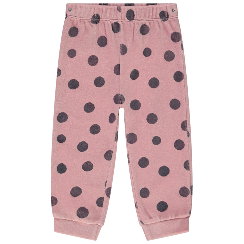 Ensemble 2 pièces en velours print Mickey et Minnie Disney pour bébé fille 