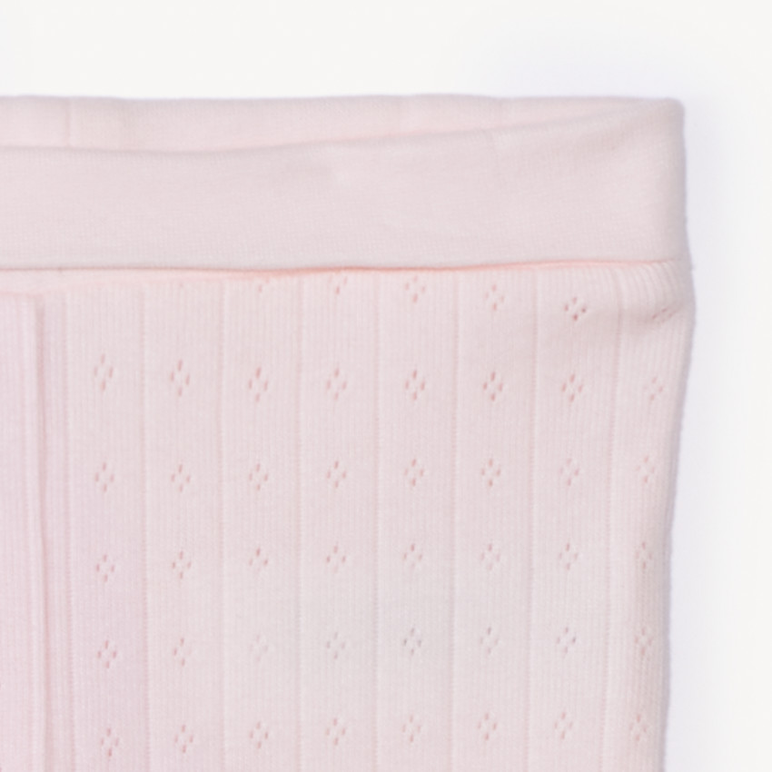 Ensemble 3 pièces évolutif en pointelle pour bébé fille 