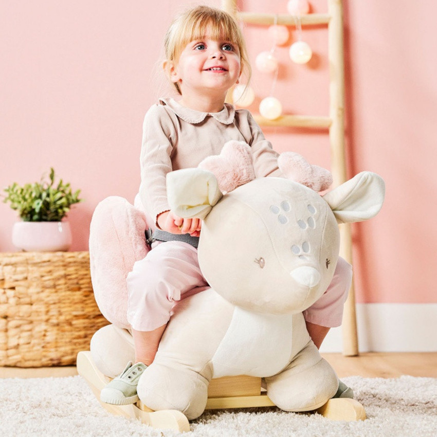 Bascule biche - Fanfan - Sable/Rose 