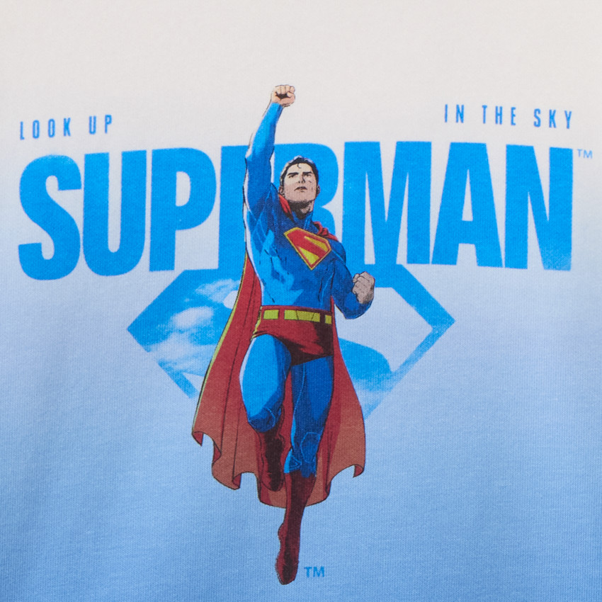 Sweat molleton effet dégradé Superman Warner pour garçon 