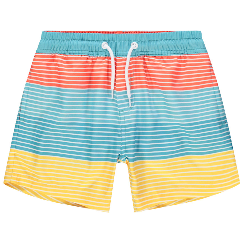 Short de bain à rayures all-over 